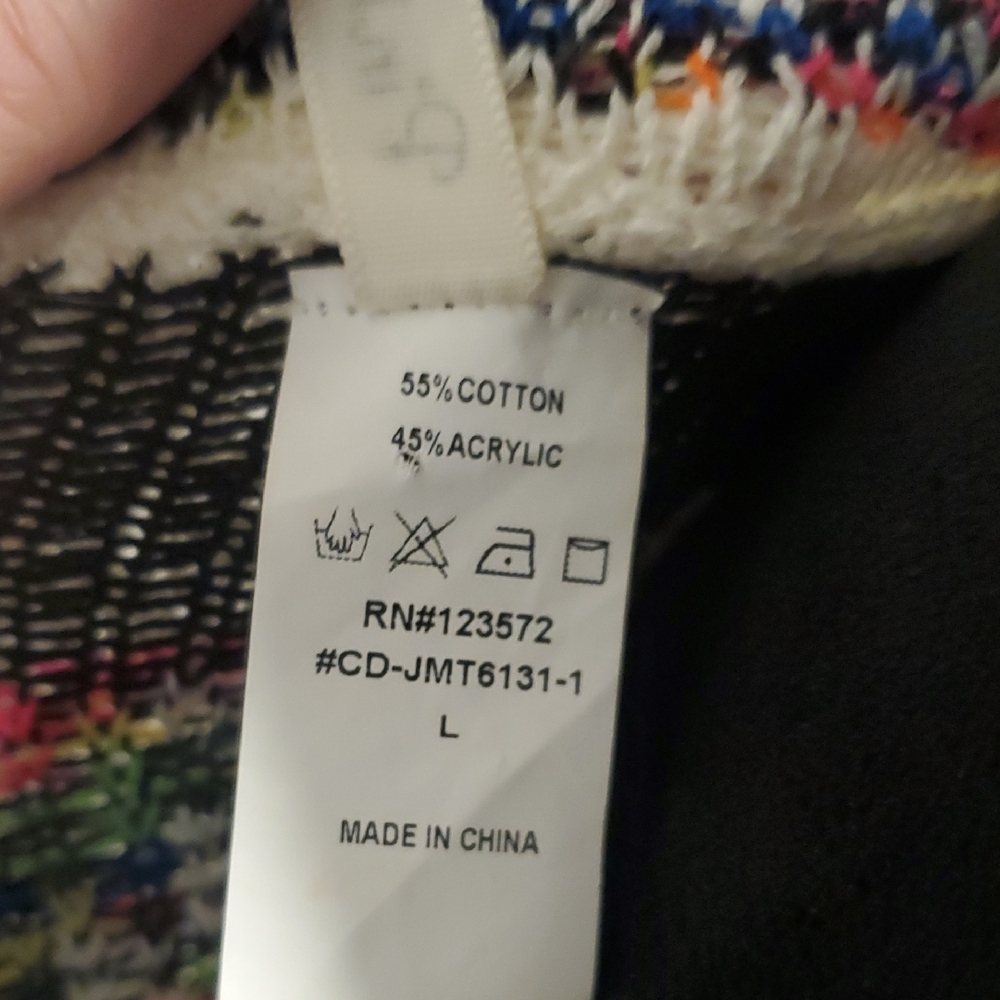 Pinklicious Chic Geometric Open Front Cardigan - Picture 3 of 8